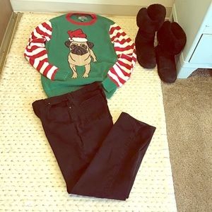 Pug Xmas sweater.